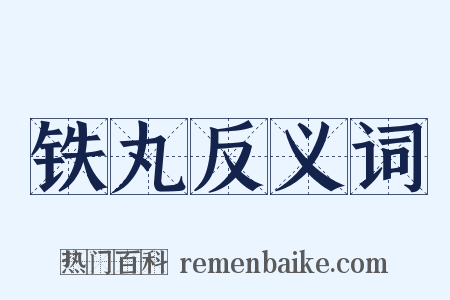 铁丸反义词是什么意思的图片